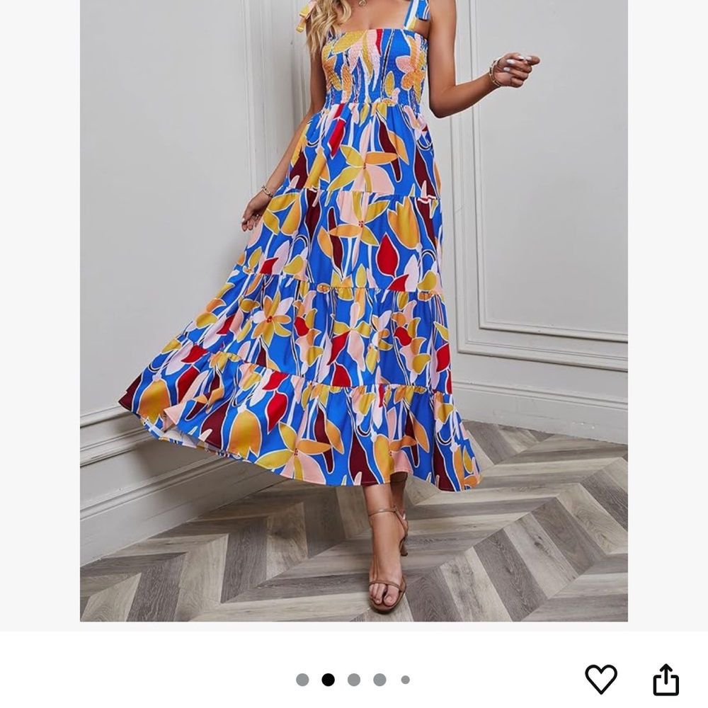 Vibrant Floral Maxi Dress